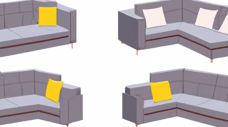 differents types de canapés d'angle